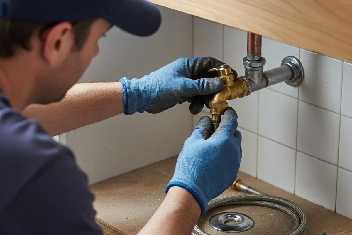 Shutoff valve and fitting work during Repiping in Pleasant Plains